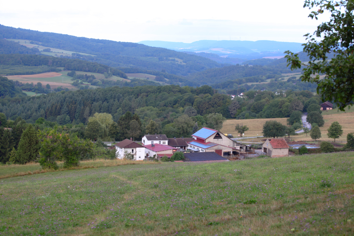 Mühlhof und Blick nach Bosenbach und ins Kuseler Tal