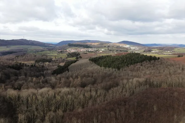 21.3.2021 | Blick auf Jettenbach aus 70 Metern Flughöhe | Foto: M. Jung