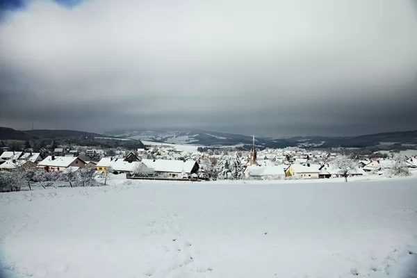 Kirche im Schnee am 28.02.2020 